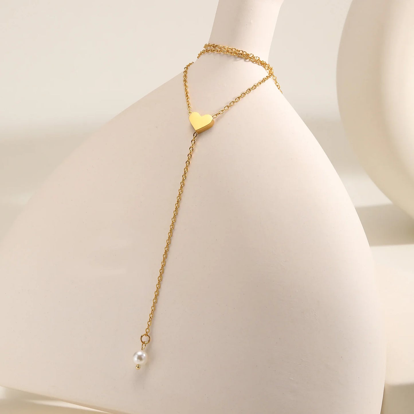 Heart Butterfly Charm Necklaces