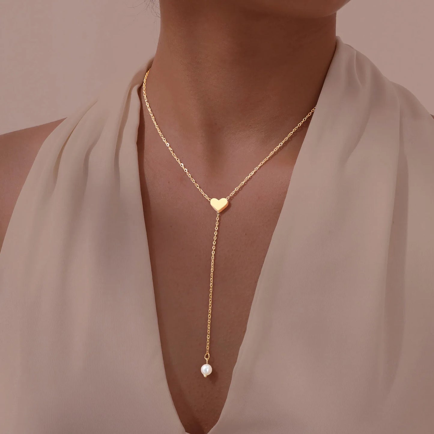 Heart Butterfly Charm Necklaces
