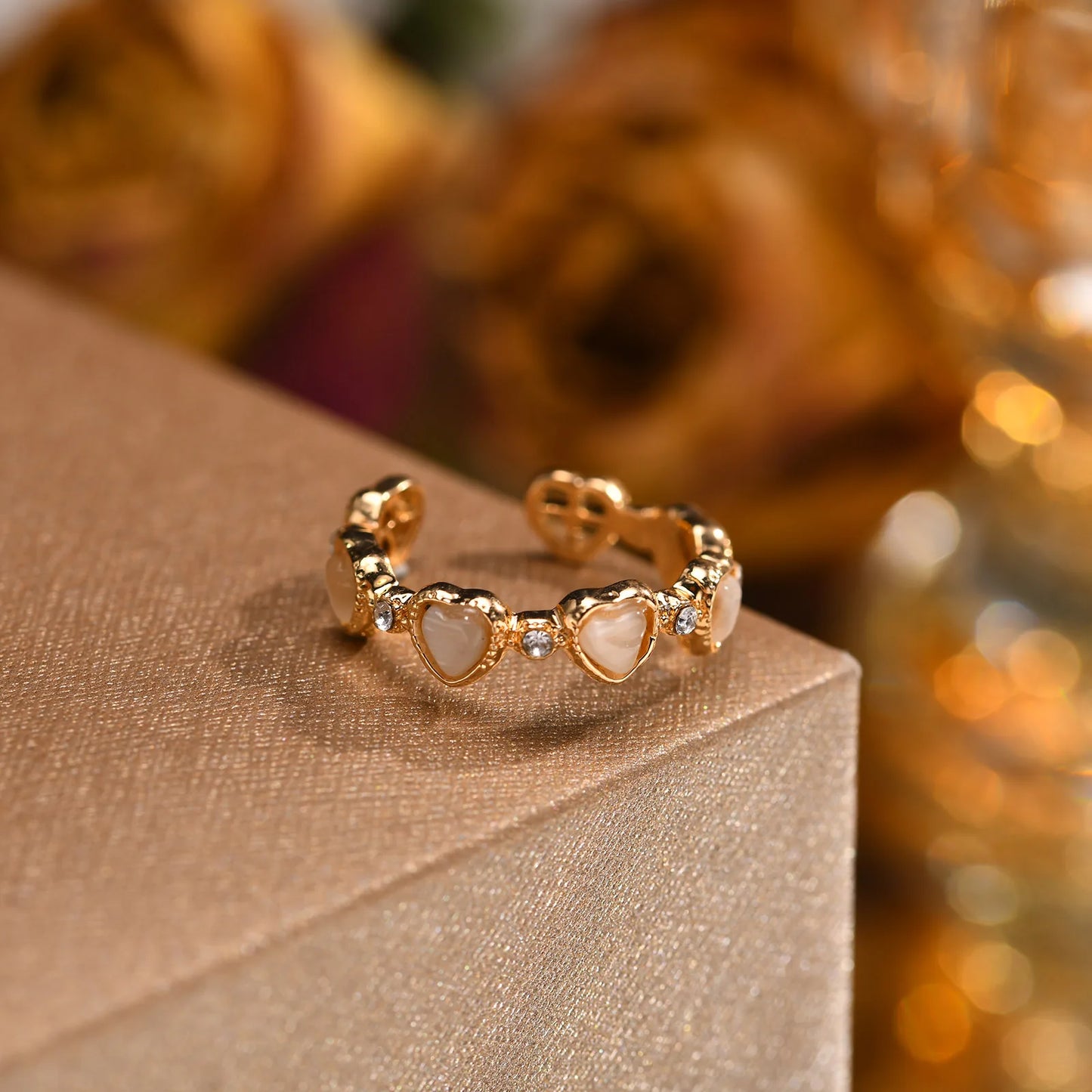 Dainty Love Heart Rings for Women