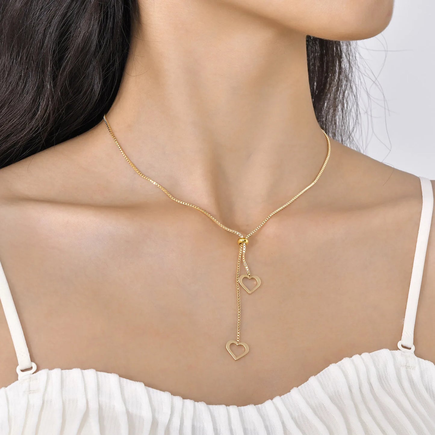 Heart Butterfly Charm Necklaces