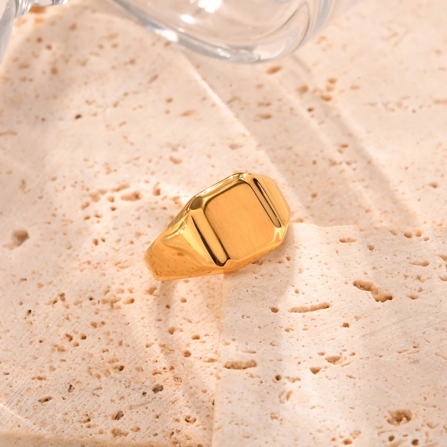 Personalized Square Top Signet Ring