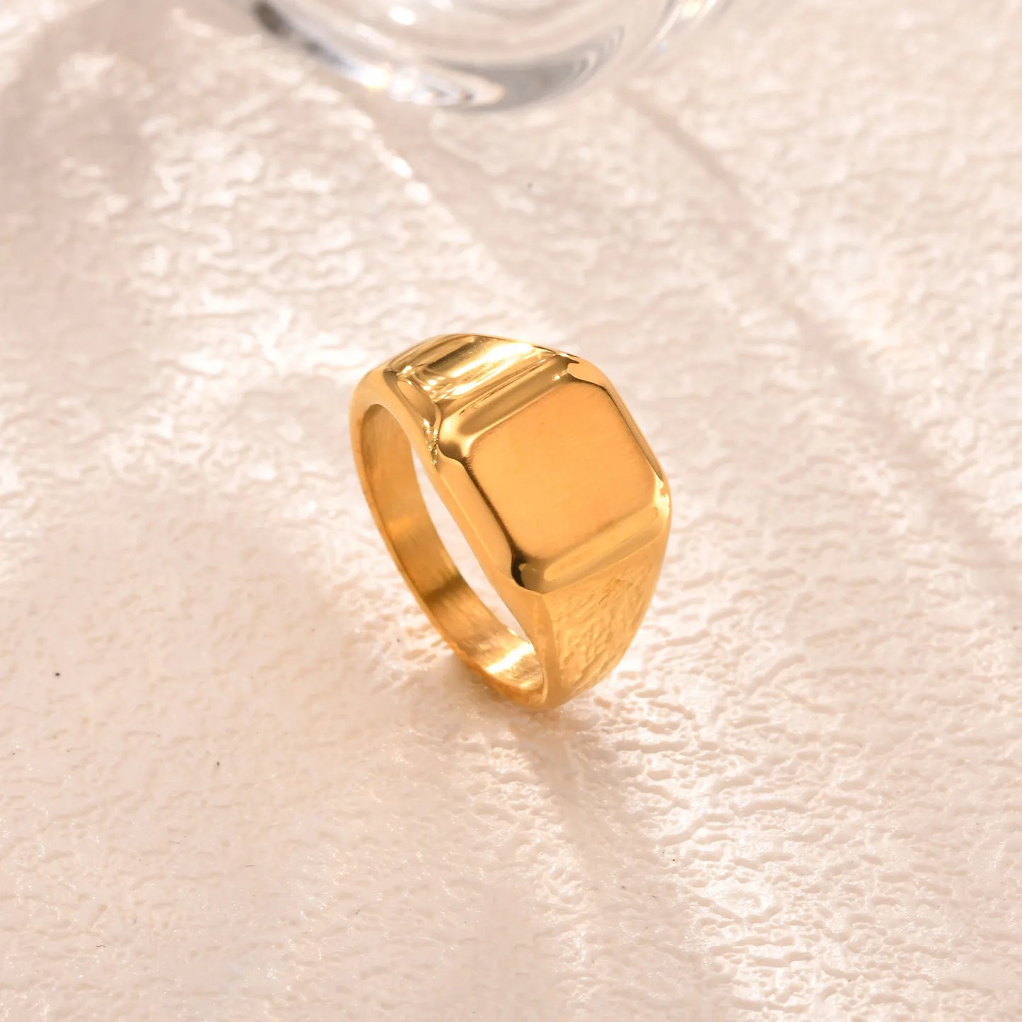 Personalized Square Top Signet Ring