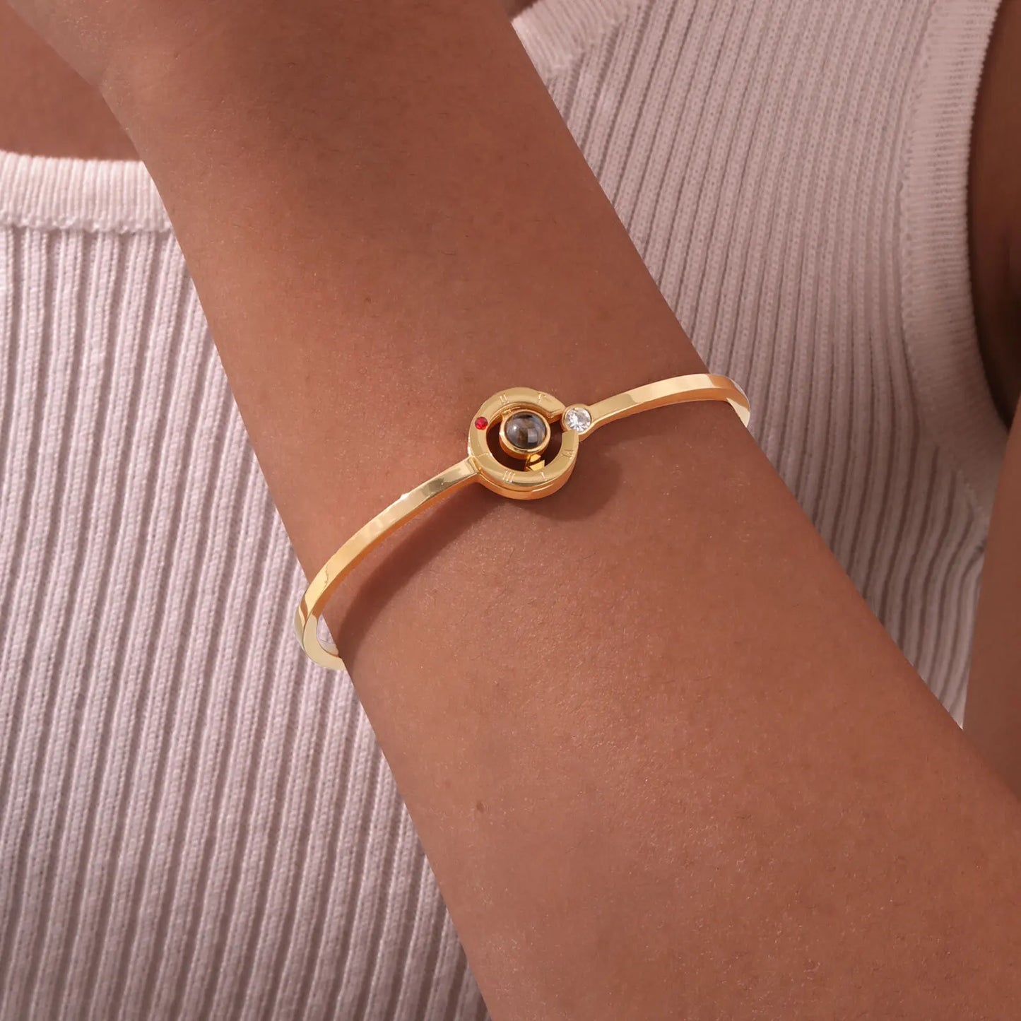 I Love You 100 Languages Projective Bangle