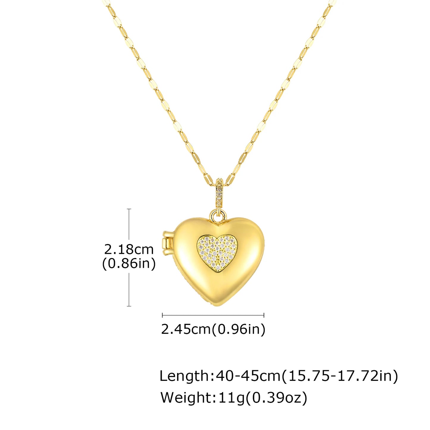 Evil Eye Women Zircon Photo Locket