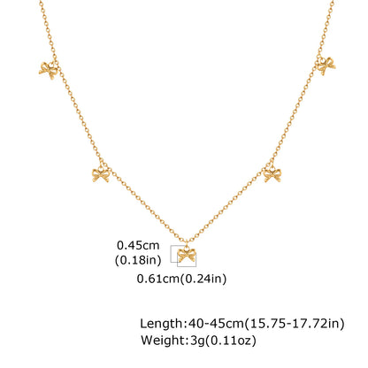 Dainty Bow Accessories Necklaces