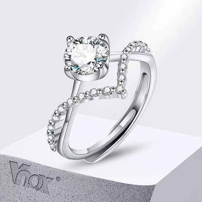 Bling Cubic Zirconia Stone Solitaire Rings