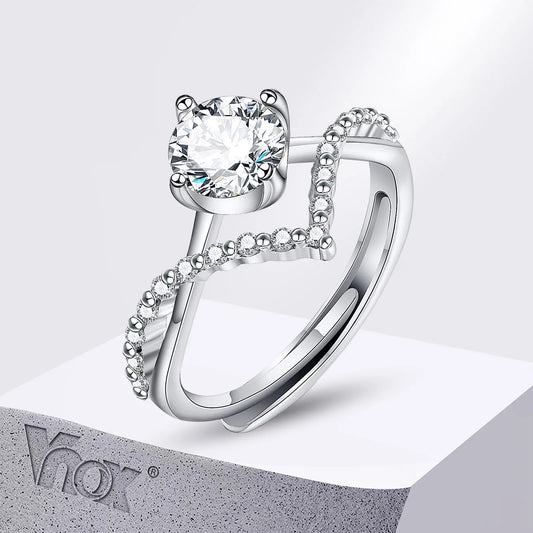 Bling Cubic Zirconia Stone Solitaire Rings