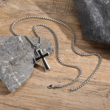 Trendy Stainless Steel Cross Necklaces