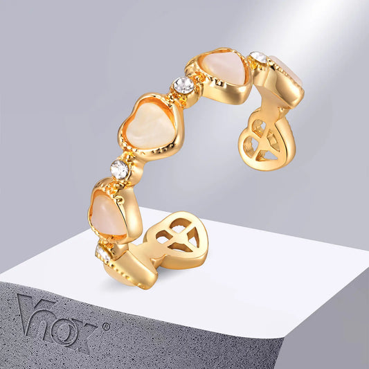 Dainty Love Heart Rings for Women