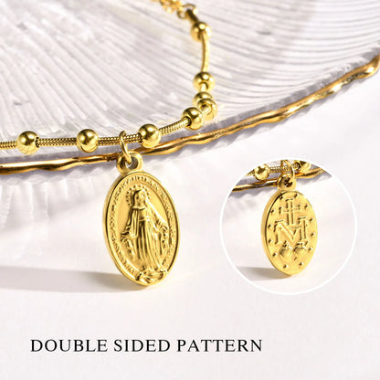 Cross and Virgin Mary Prayer Bracelets