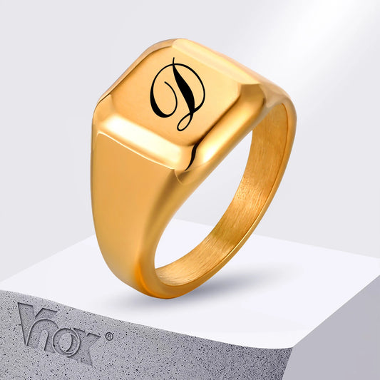 Personalized Square Top Signet Ring