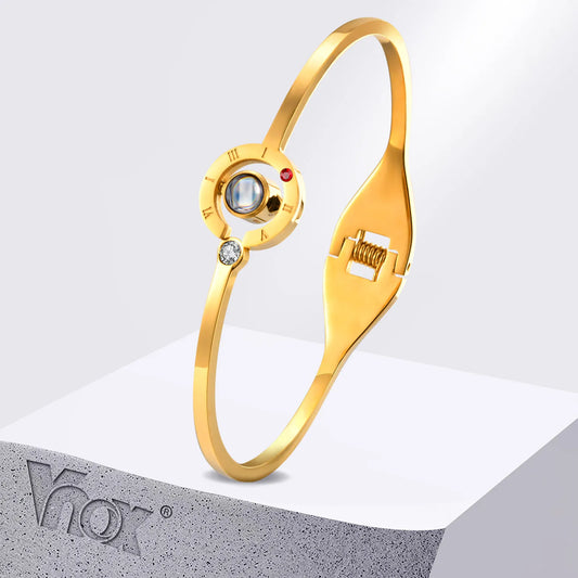 I Love You 100 Languages Projective Bangle