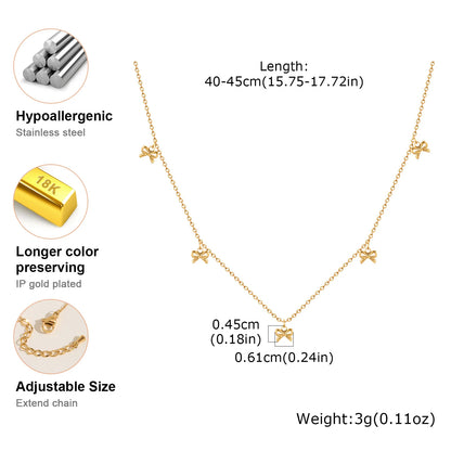 Dainty Bow Accessories Necklaces