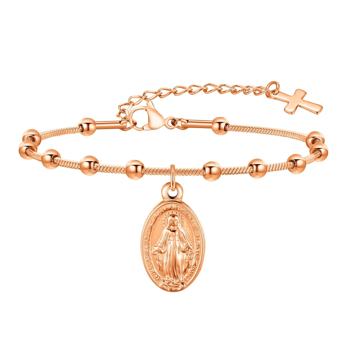 Cross and Virgin Mary Prayer Bracelets