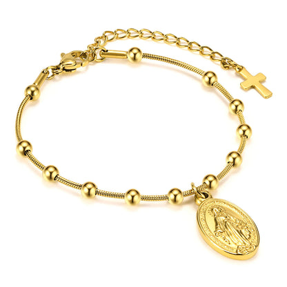 Cross and Virgin Mary Prayer Bracelets