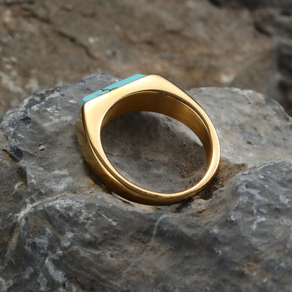 Natural Stone Signet Ring