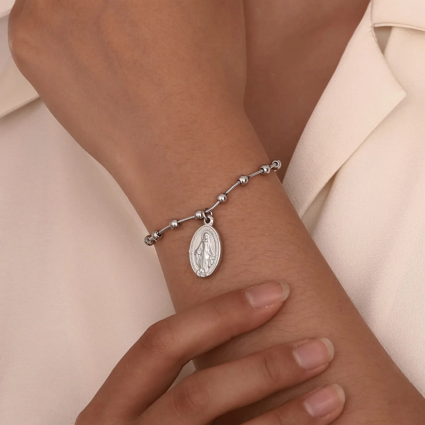 Cross and Virgin Mary Prayer Bracelets