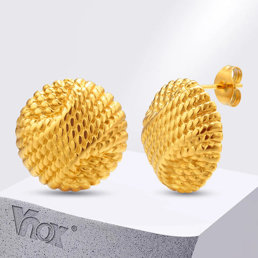 Chunky Earrings Gold Color For Women