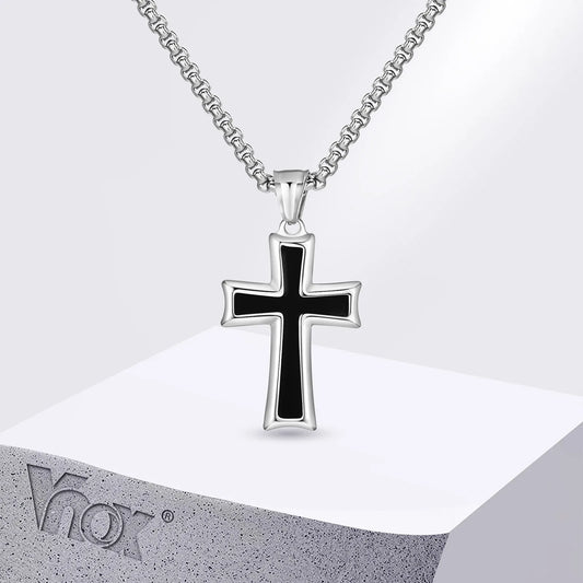 Trendy Stainless Steel Cross Necklaces
