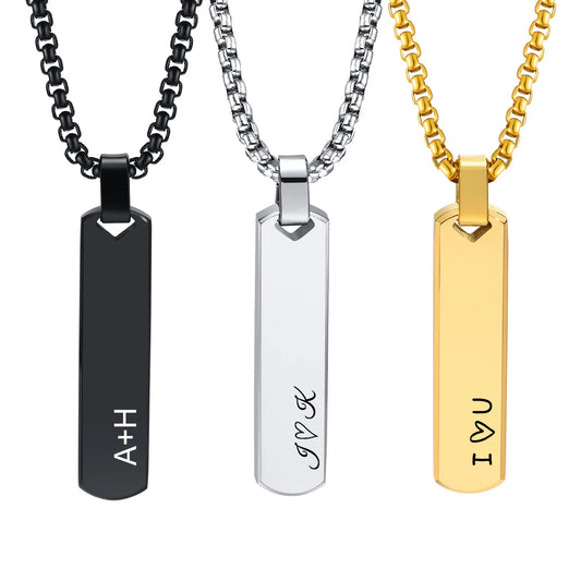 Free Personalized Bar Necklaces