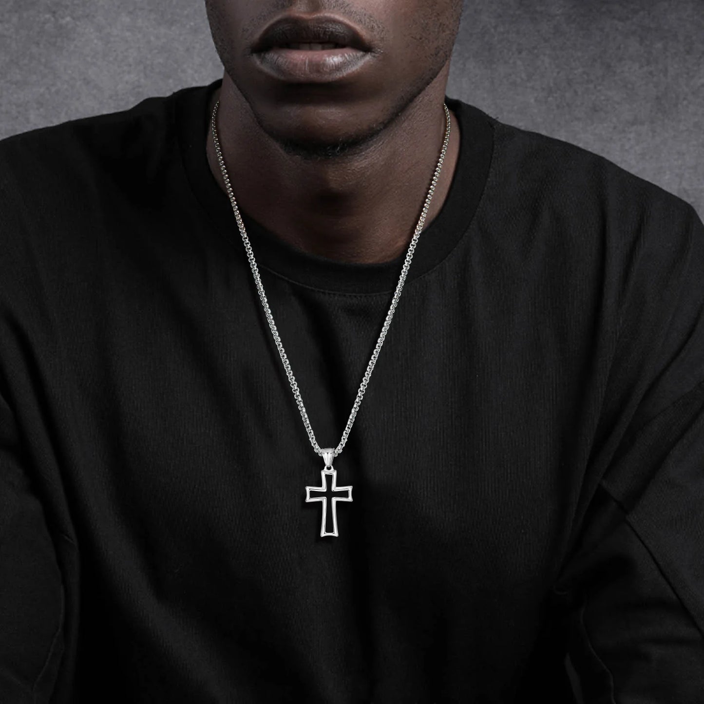 Trendy Stainless Steel Cross Necklaces