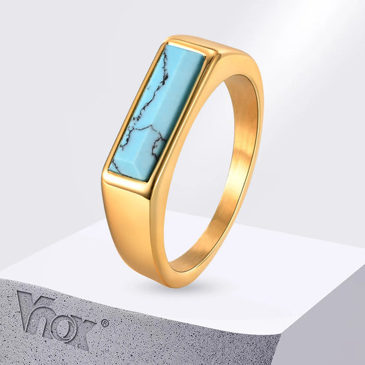 Natural Stone Signet Ring