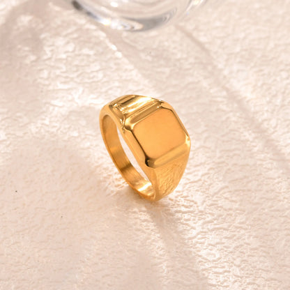 Personalized Square Top Signet Ring