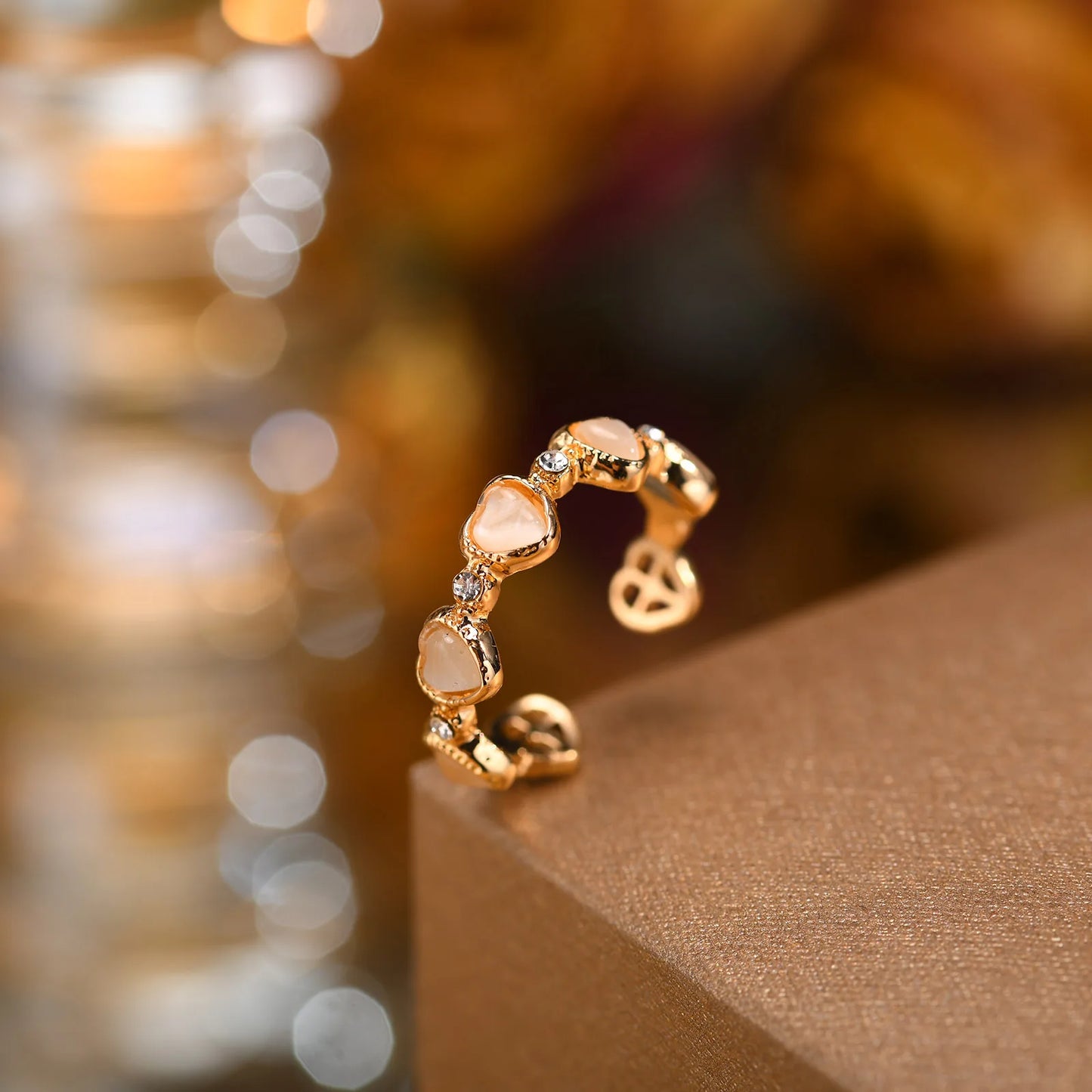 Dainty Love Heart Rings for Women