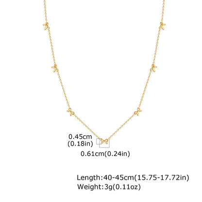 Dainty Bow Accessories Necklaces