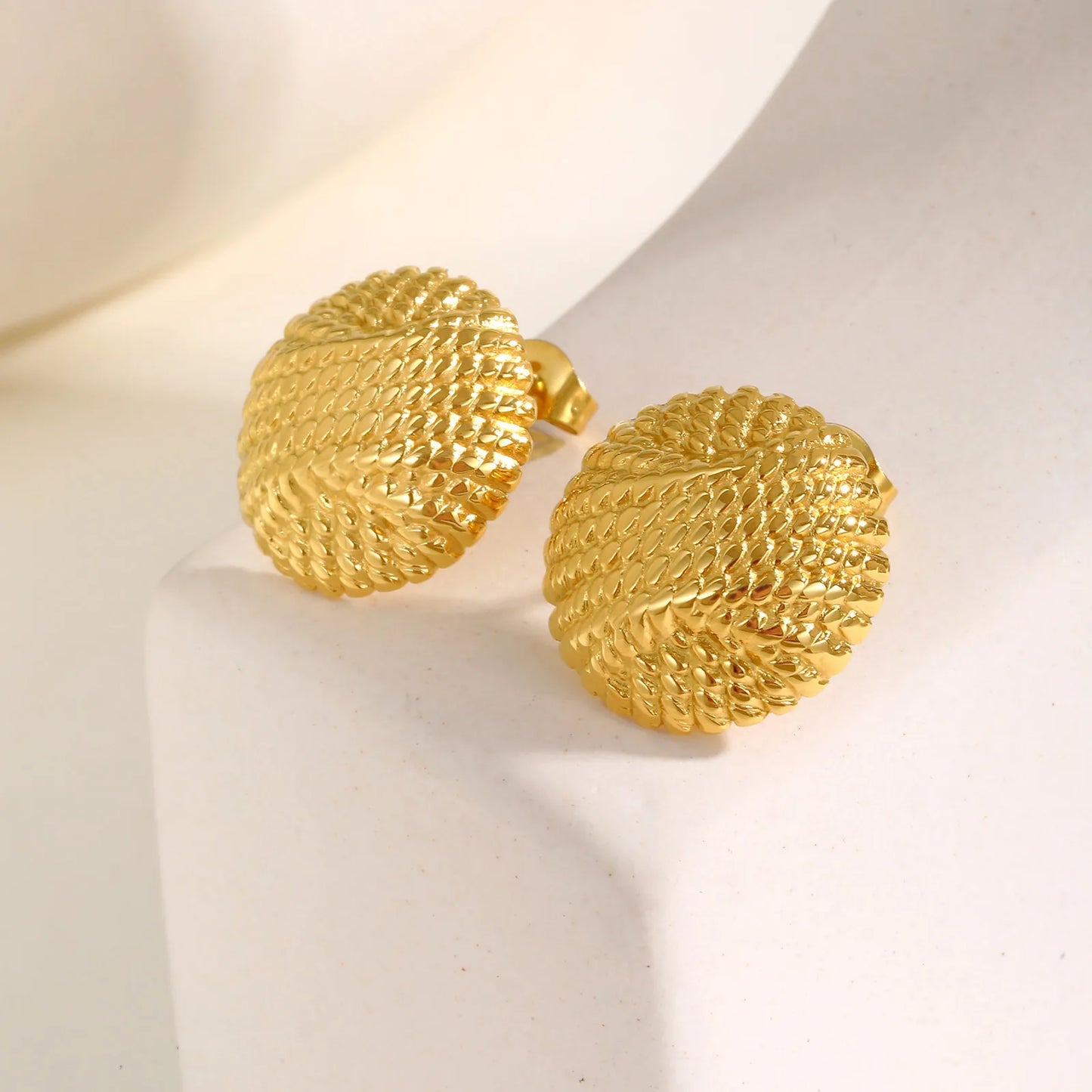 Chunky Earrings Gold Color For Women