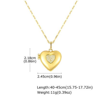 Evil Eye Women Zircon Photo Locket